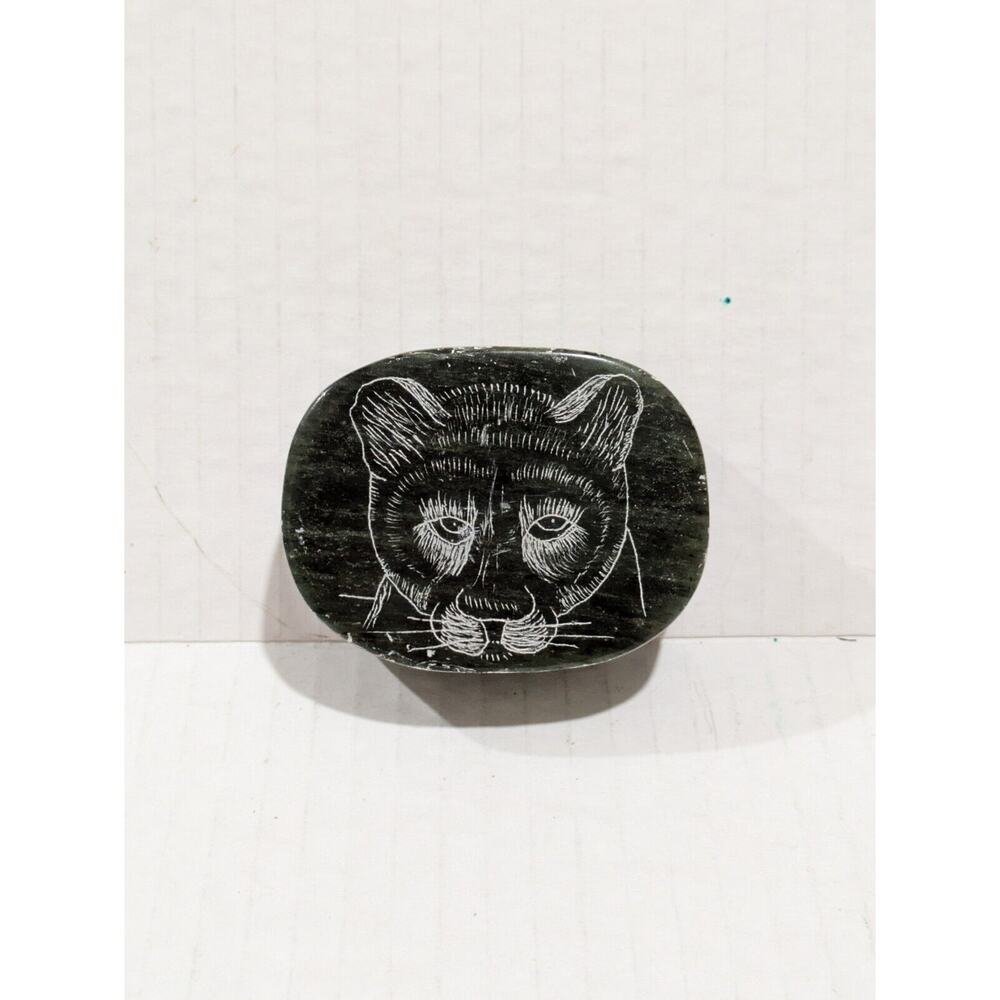 Genuine Vintage Canadian Soap Stone Handcrafted S. Pater‎